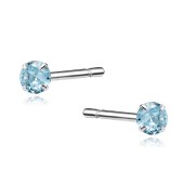 Cercei argint rodiat cu pietre 3mm bleu DiAmanti 1CO3ER_AQ-DIA Cercei argint rodiat cu pietre 3mm bleu DiAmanti 1CO3ER_AQ-DIA